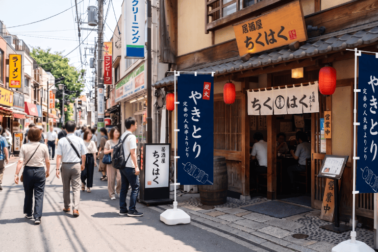 レギュラーのぼりの使用イメージ例